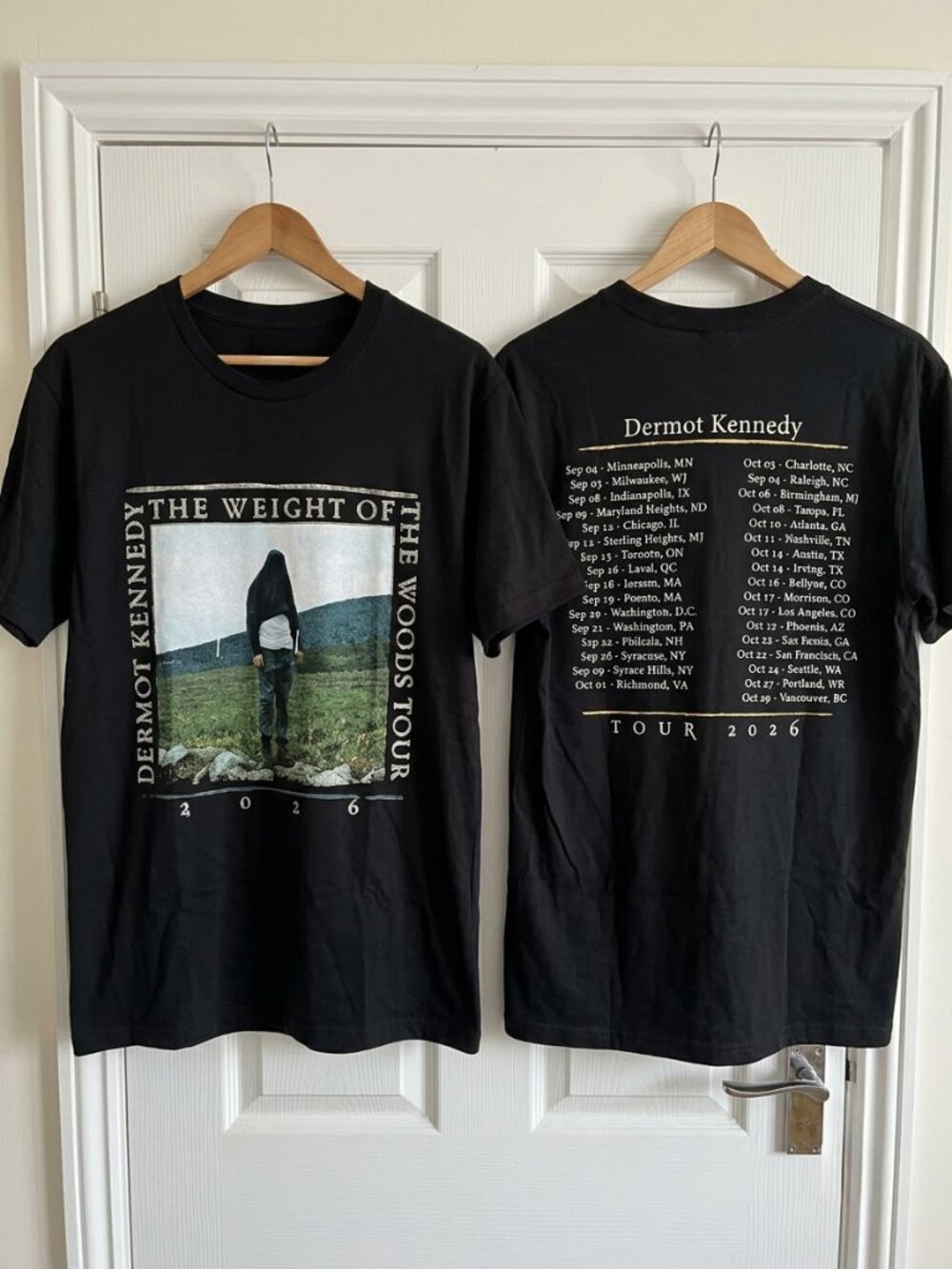 REPRINT - Dermot Kennedy The Weight of the Woods Tour T-Shirt